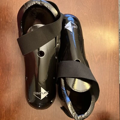 Century 脚垫成人尺寸 13/13 黑色防护陪练装备跆拳道 MMA — 第 1/3 张图片