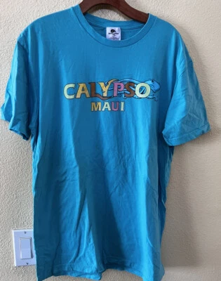 CAMISETA COASTAL CLASSICS MAUI hawaii Calypso gecko azul para hombre talla L Foto 1 de 4