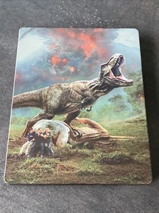 JURASSIC WORLD FALLEN KINGDOM BLURAY 4K UKTRA HD + BLURAY + DVD STEELBOOK FRANCE - Imagen 1 de 6
