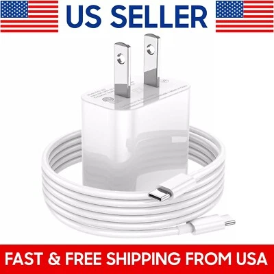 OEM USB-C Fast Charger for iPhone 17 16 15 Pro Max Samsung Type C Charging Cable - Image 1 of 4
