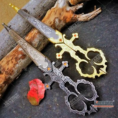 10" Collectible Renaissance Bodice Scissor Display Dagger Knife - Image 1 of 4