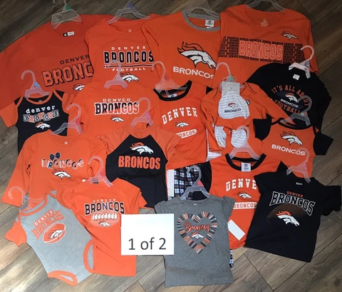 NFL Denver Broncos Clothing - Various Sizes Men's, Women's, Youth & Kids Cover