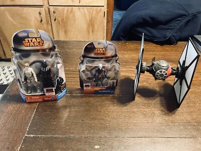 Hasbro Star Wars Rebels  The Inquisitor & Dath Vader Luke Skywalker Lot Tie Ftr - Image 1 of 4