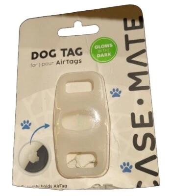 Soporte de collar Case-Mate para perro TAG para AirTag - perros / brilla en la oscuridad NUEVO Foto 1 de 2