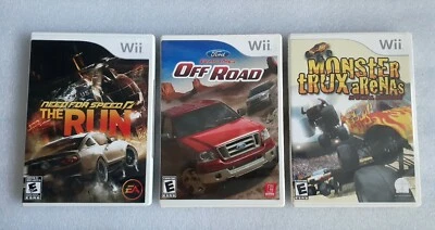 Need for Speed: The Run, Ford Rancing Off Road, Monster Trux Arena CIB Wii LOT 3 - Image 1 of 4