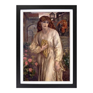 Dante Gabriel Rossetti Gruß der Beatrice Wandbild Druck gerahmtes Bild - Bild 1 von 7