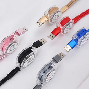 3 in 1 Charger Cable Telescoping USB IOS Lead For Apple iPhone iPad/TypeC/Micro - Photo 1 sur 18