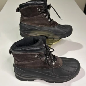 Totes Thermalite Work Boots Men’s 13 Leather Upper Lace Up Insulated Waterproof - Picture 1 of 11