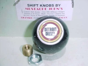 Detroit Diesel, perilla de cambio brillante estilo carretera personalizada, (negro) - Imagen 1 de 1
