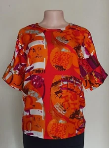 Carolina Herrera CH Seidentop mit Logo-Print Mehrfarbig Größe XXS - Bild 1 von 15