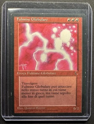 Rare Italian Fulmine Globulare Ball Lightning Dark Magic: The Gathering NM MTG - Image 1 of 2