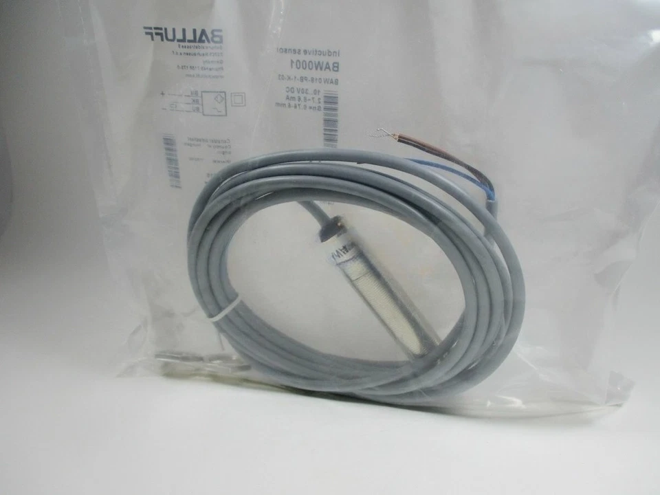 1PCS New For BALLUFF BAW 018-PB-1-K-03 10-30V DC 2.7-8.6mA Linear Analog Sensor - Image 1 of 1