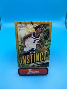 Anthony Edwards 2024-25 Topps Chrome Instinct Gold Geometrico 33/50 Timberwolves - Foto 1 di 2
