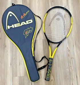 Raqueta de tenis radical Head Andre Agassi de colección 660 cm agarre grande 4 1/4 con cubierta - Imagen 1 de 11