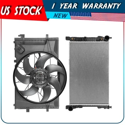 Conjunto de ventilador y radiador eléctrico para Mercedes-Benz CLK320 2003 2004 05 Foto 1 de 4