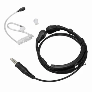 Throat Mic Headset Noise Canceling Push To Talk Throat Vibration Mic Headp HLF - Zdjęcie 1 z 12