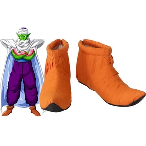 Great Demon King Piccolo Cosplay Shoes Anime Daimaou Orange Ankle Boots - Picture 1 of 5