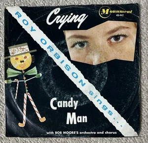 Roy Orbison Sings Crying Candy Man 45RPM Vinyl EP 7” 1961 Monument 45-447 VG+ - Picture 1 of 5