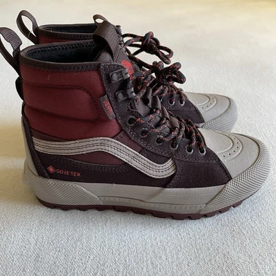 Bota de Senderismo Vans SK8 HI MTE Gore Tex Mujer Talla 7 Aislada Marrón Chocolate Foto 1 de 4
