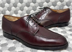 ALDEN 964 Norwegian Blucher Men's 10 C/E Split-Toe Burgundy Leather Dress Shoes - Picture 1 of 14