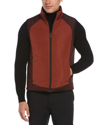 Мужской пуховик Perry Ellis с цветными блоками — копченая паприка / большой размер - Изображение 1 из 4