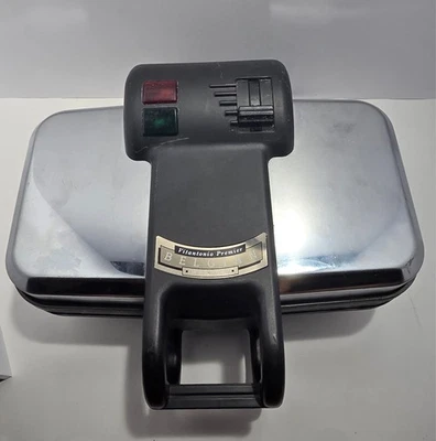 Gofrera belga Vitantonio Premier modelo 1550 acero inoxidable probada Foto 1 de 3