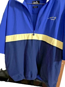 Ashworth weather systems Royal Blue/Yellow size XL 1/2 Sleeves Men's Golf Jacket - Picture 1 of 3
