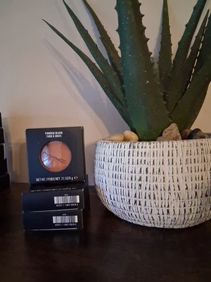 Lot Of 3 MAC Powder Blush Melba .21 oz New Free Ship - Image 1 of 3