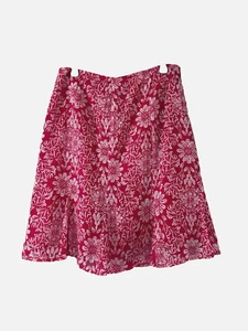 Jaclyn Smith Classic Womens L Floral Pink Y2K Skirt Frilly Hem Cottagecore Fairy - Picture 1 of 8