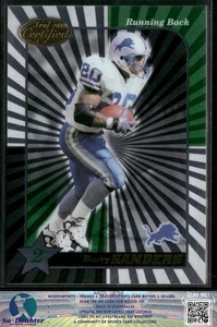 2000 Leaf Certified #116 Barry Sanders Detroit Lions 6.1B - Picture 1 of 2