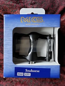 MKS Seahorse Pedals 9/16" Black NEW in Package - Picture 1 of 3