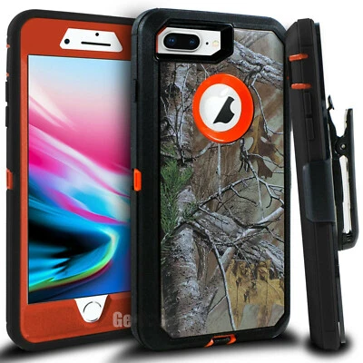 Funda protectora a prueba de golpes para teléfono X XR 7 8 Plus con clip para cinturón y protector de pantalla Foto 1 de 4
