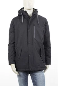 MARKUP PARKA/JACKE AUS TECHNISCHEM NYLON SCHWARZ MIT FESTER KAPUZE INNEN TRAP.  - Bild 1 von 5