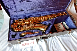 【Purple logo】Yamaha YTS-62 yts62 Tenor Saxophone sax used w/ case Japan - Picture 1 of 13