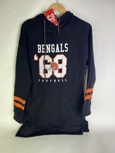 Cincinnati Bengals NFL Ultra Game Tunic Hoodie Pullover Sweatshirt Womens Size L - Picture 1 of 8