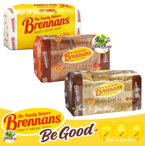 2 x BRENNANS BROTPFANNE WEISS VOLLKORN VOLLKORN 800g Sandwich Mittagessen Vitamin D - Bild 1 von 11