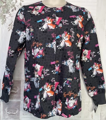 Cherokee Womens Modern Classic Nurse Dental Medical Uniform Scrubs Top Medium M  - Image 1 of 4