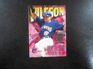 1997 Fleer Circa Rave # 130 Dave Nilsson Card (B62) Milwaukee Brewers # 16/150 - Picture 1 of 2
