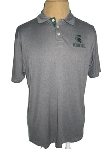 MICHIGAN STATE SPARTANS POLO SHIRT ADULT MENS LARGE NEW without Tags - Picture 1 of 4
