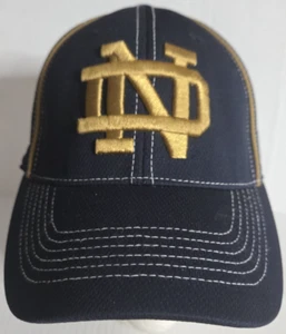 Notre Dame Top Of The World Fitted Baseball Cap Hat, Size: L/XL - Blue, Gold - Picture 1 of 15