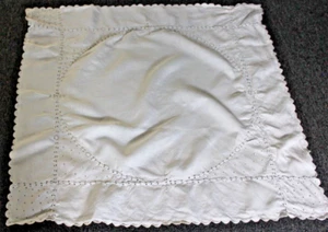 Vintage Tischdecke offen genäht ausgefallene Arbeit - Bild 1 von 2