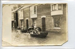(Gc3144) RPPC, S.J.Herbert issued, Weymouth Flood Rescue 1955 F-G - Picture 1 of 2