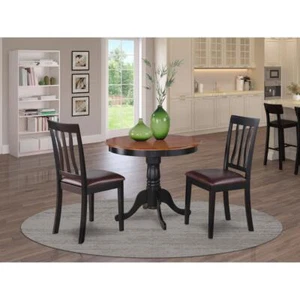 3 PC Kitchen Table set-breakfast nook with 2 Kitchen Dining Chairs - Picture 1 of 4