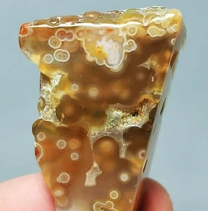 Natural Round Eye 8th Vein Ocean Jasper Agate Quartz Reiki Stone Healing - Picture 1 of 13