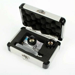 Textile Thread Counter Linen Tester Magnifier Fabric Density Analysis Metal Box - Picture 1 of 10