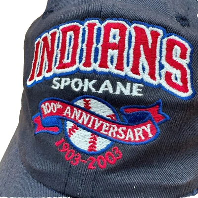 Spokane Indians Cap Adult OSFA Vintage Y2K 100th Anniversary 2003 Hat Strapback - Image 1 of 4