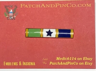 Genuino NYPD Policía Commendación Servicio Comunitario Premio Cinta Bar Estrella Azul Foto 1 de 4