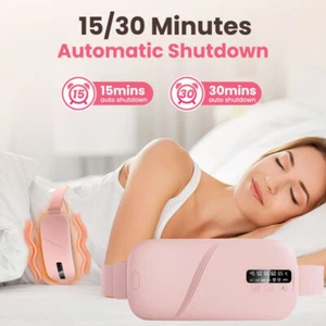 Portable Menstrual Heating Belt-5 Heat & 4 Massage Modes for Period Cramp Relief - Picture 1 of 21