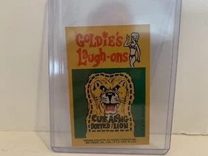 1968 Topps Goldie’s Laugh-ons #5 von 24 Stickerkarten gepunkteter Löwe - Bild 1 von 3
