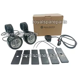 Royal Enfield Classic Reborn, New Bullet 350 & Meteor 350 Black LED Fog Lights - Picture 1 of 5
